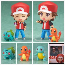 TAKARA TOMY Аниме Фигурка 10 см Nendoroid pokemon go Ash Ketchum ПВХ фигурка игрушка кукла модель коллекционные игрушки для детей