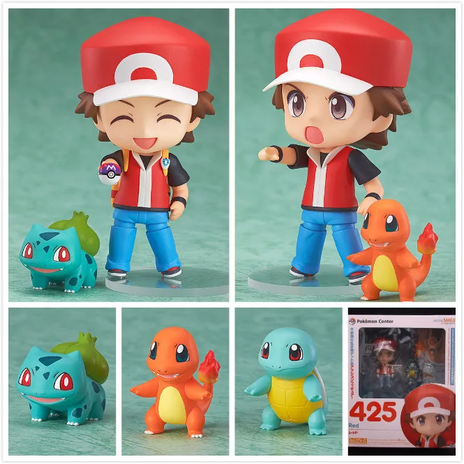 TAKARA TOMY Аниме Фигурка 10 см Nendoroid pokemon go Ash Ketchum ПВХ фигурка игрушка кукла модель