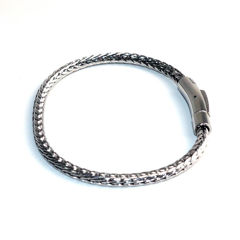 Гламурный Круглый браслет-цепочка для мужчин Pulseira ювелирные изделия подарок браслет серебряный Модный панк пара Будда браслет женский BB106