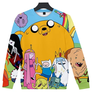 

Adventure Time Finn and Jake The Dog Face Hoodie Sweatshirt Men Women Fleece 3D Hoodies Pullover Harajuku Tracksuit Tops Casual