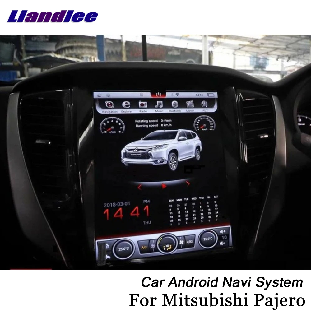 Liandlee Android для Mitsubishi Pajero V73 V97 2017 ~ 2019 оригинальное радио в стиле Tesla Carplay GPS навигация