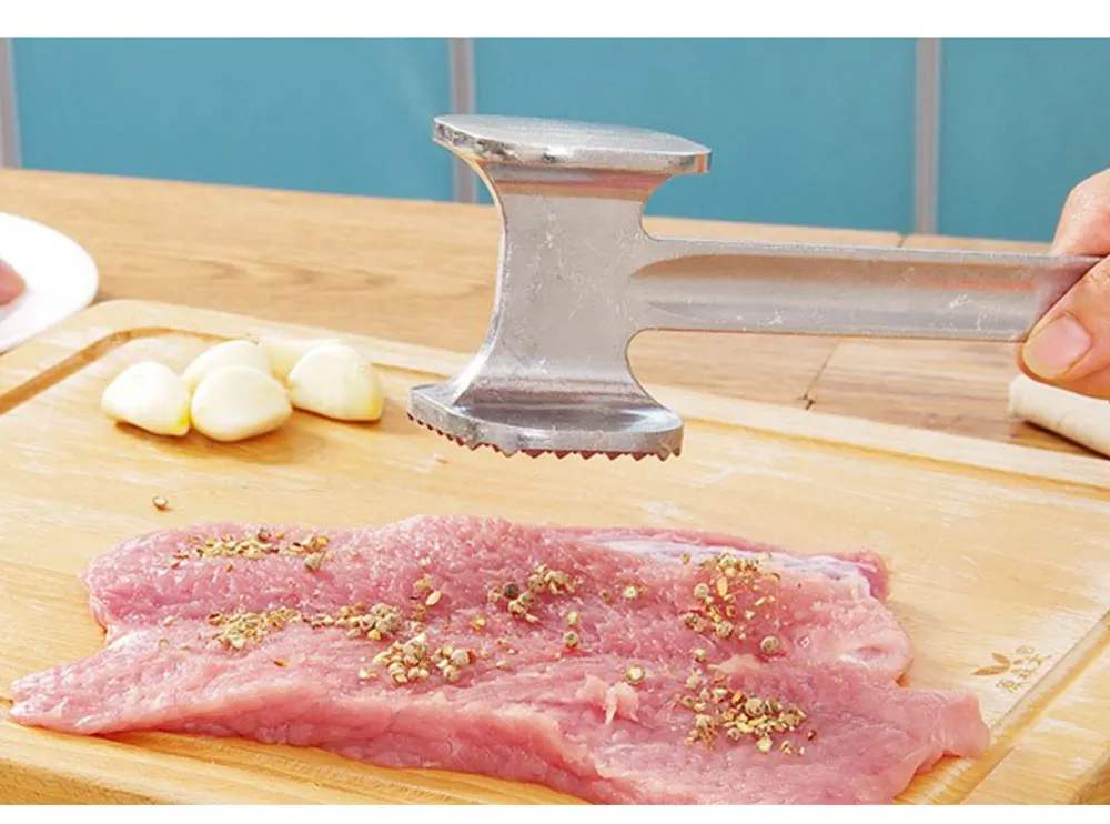 LHX Алюминиевый металлический молот молоток для мяса размягчитель стейк говядина, свинина, курятина кухонные принадлежности-молоток HP1045 a