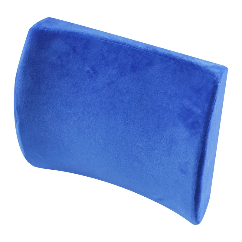 royal blue Эргономичный дизайн, подушка для спины офисного стула с эффектом памяти, автомобильное домашнее кресло, защита поясничного отдела позвоночника, медицинская Подушка для спины - Цвет: royal blue