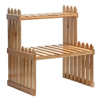 

Plant Shelves Flower Garden Rack Stand Flower Display Stand Bamboo Display Stand Bamboo Shelf Stand Holder Storage Multifunction