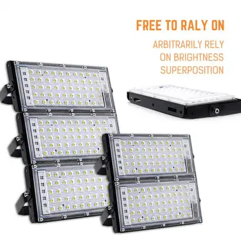 

LED Flood Light 50W 220V Floodlight IP66 Waterproof Outdoor Wall Reflector Lighting Garden Square Spotlight Street Lamp