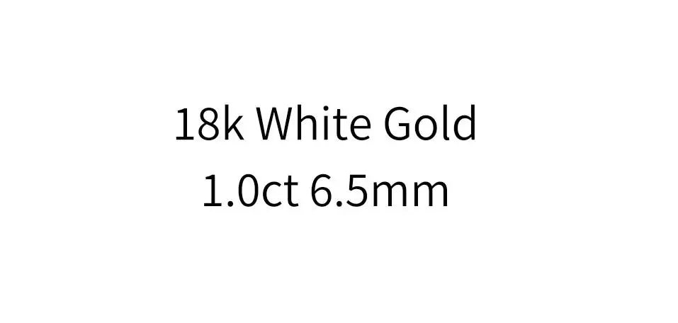 AEAW 1.0ct 6,5 мм VVS1 DEF круглая огранка 18 к белое золото Муассанит кулон с 18 к золотая цепочка ожерелье для женщин в изящных ювелирных изделиях - Цвет камня: White 1.0ct