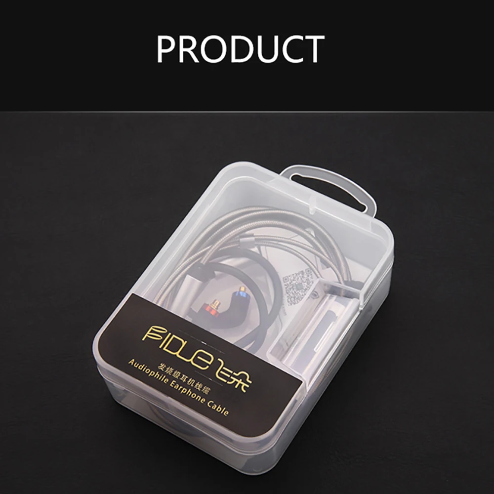 Fidue 3 5MM To MMCX Three Button Headphone Cable With Microphone