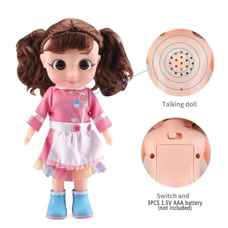 

Baby Kitchen Toys Electric Doll Lighting Music Role Play Pretend Suitcase Set Interactive Educational Gift For Girls X5XE
