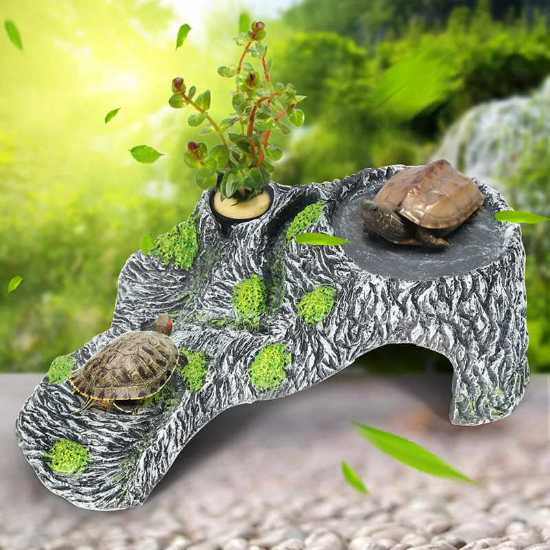 

Turtle Sun gui tai Resin to Avoid Cave Terrapin Cylinder Landscaping Brazilian Turtle Basking Taiwan Habitat Climbing