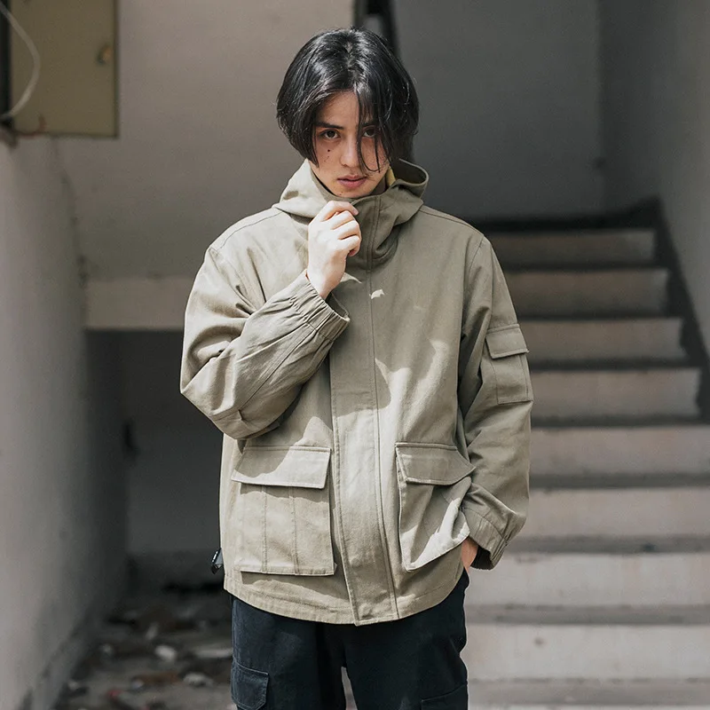 

Vertical Ze Produced 18aw National Trends Origional Three-Color Simple Tooling Jacket Men'S Wear Japanese-style Trend Loose-Fit