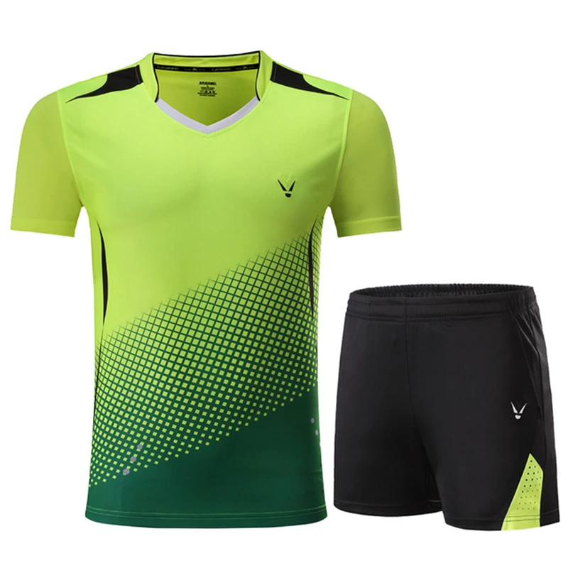 Novo terno de tênis feminino/masculino qucik seco badminton roupas esportivas tênis mesa jerseys shorts badminton roupas das senhoras