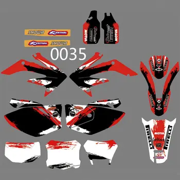 

New Full Graphics Decals Stickers Custom Number Name Glossy Bright Stickers Waterproof for HONDA CRF250X 2004-2012