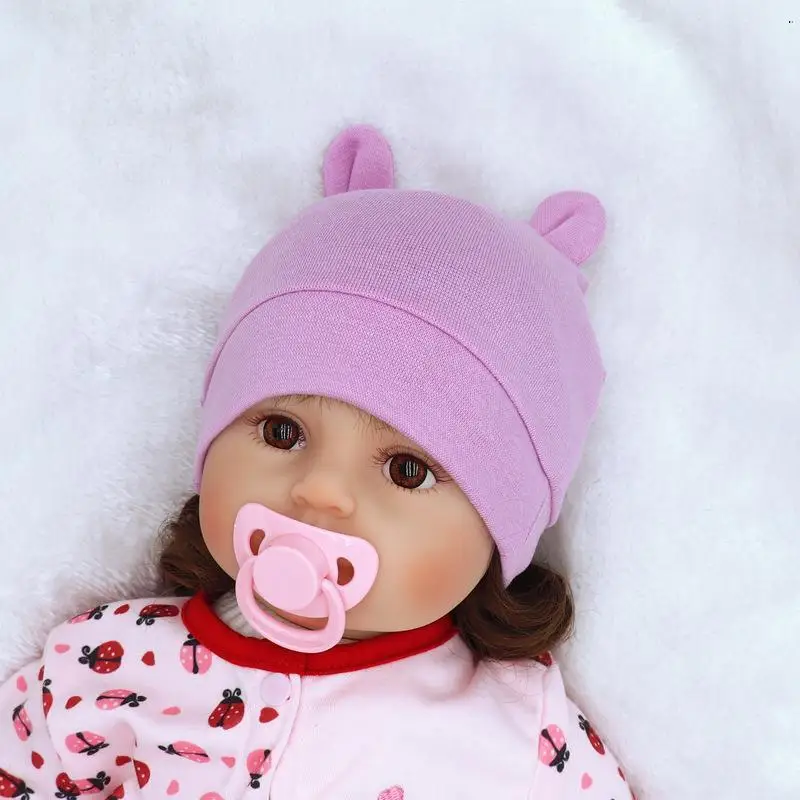 Baby Accessories discount Baby Hat With Ears Beanie Hat Caps for Children Kids Newborn Infant Baby Beanie Girls Baby Winter Cap Girls Hat Kids Accessories Silicone Anti-lost Chain Strap Adjustable 