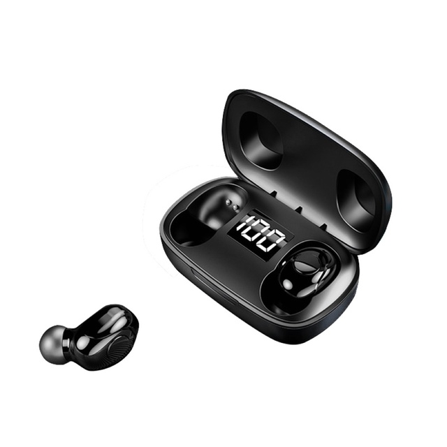 TWS Bluetooth 5.0 Wireless In-Ear Stereo Earphones Earbuds Waterproof Sport Headphone with LED Digital Display Charging Box