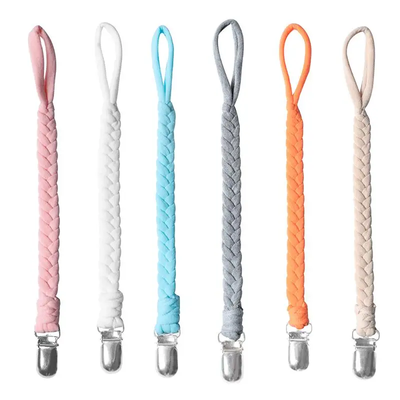 6pcs C 4/6 шт., силиконовый коврик, зажим для соски, кронштейн, безопасная детская соска, зажим, держатель, оплетка, поводок, прорезывание зубов для новорожденного ребенка - Цвет: 6pcs C