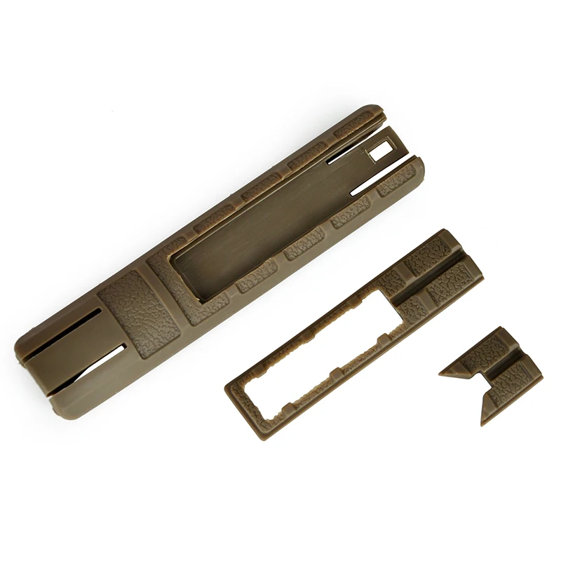 Коричневый Airsoft TD BATTLE GRIP RAIL COVER защитная накладка на давление с карманом Softair подходит для 20 мм Rails Softair светильник переключатель держатель MP02011 - Цвет: Коричневый