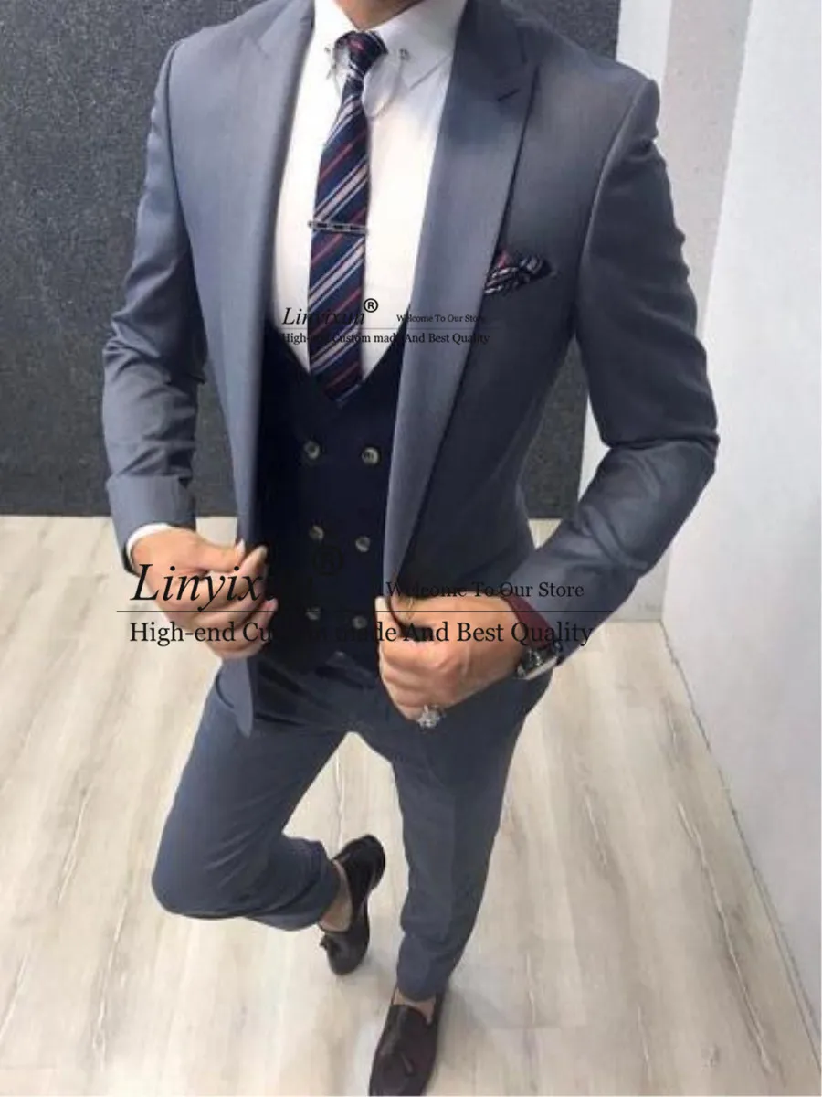 Groom Costume Homme Slim Fit Men Suits 