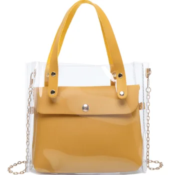 

2020 newMessenger bag, tote bag, small bag, summer new candy color transparent bag, mother bag, chain bag