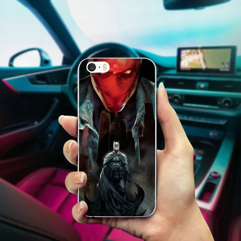 Чехол для iphone 6, Мягкий ТПУ силиконовый чехол для телефона s DC, Бэтмен, красный капюшон для iphone X 10, 8, 7 Plus, 6, 6S Plus, 5, 5S, SE, 5C, 4, 4S, чехлы