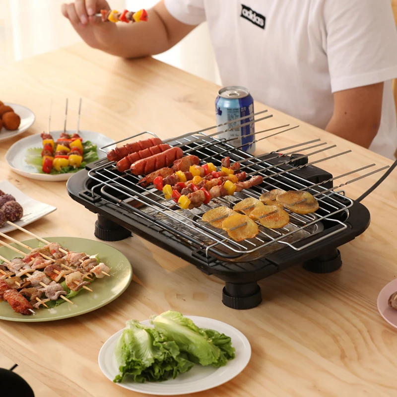 はできない KKTECT 2000W Electric Grill Indoor 2 in 1 Hot Pot with Grill for