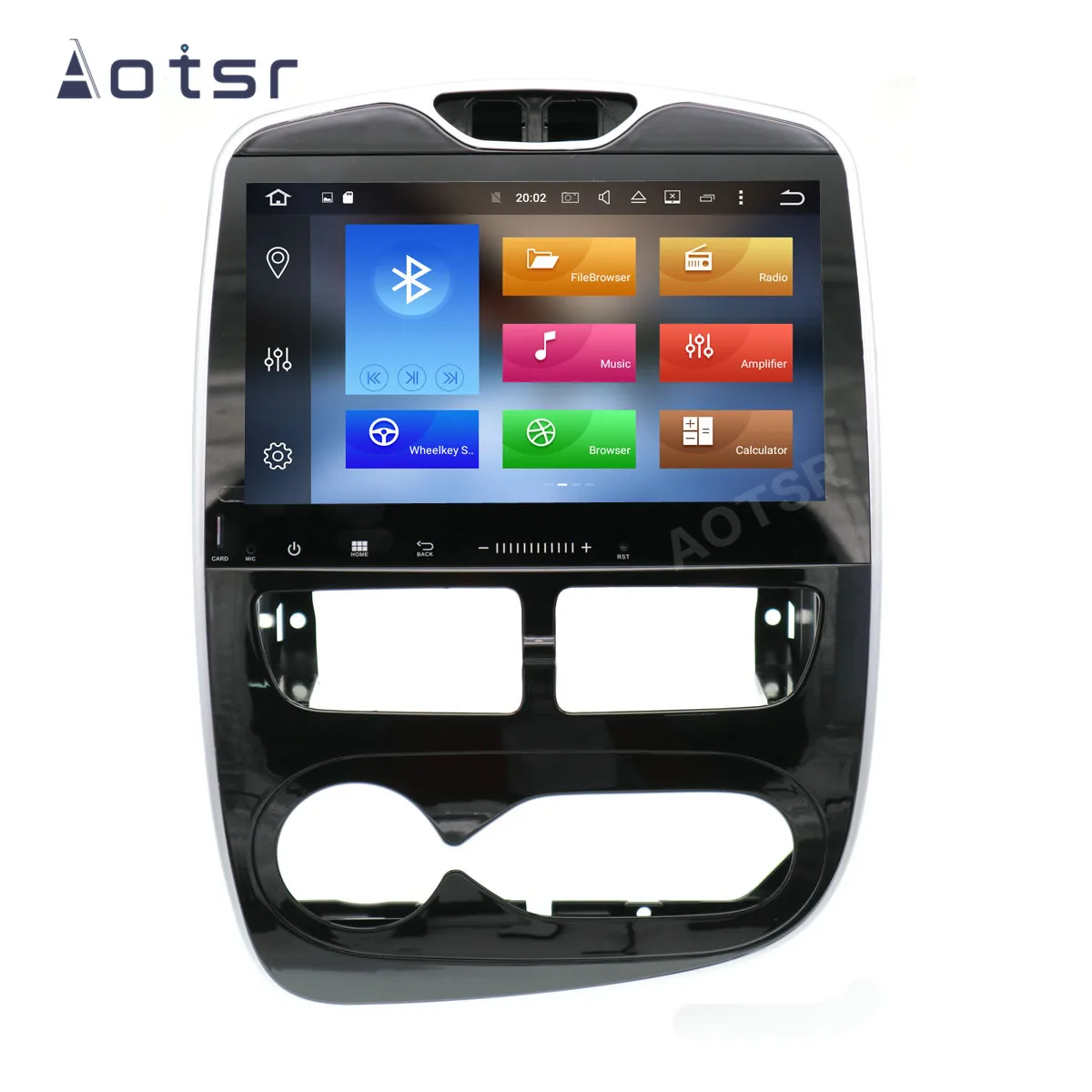 AOTSR 2 Din автомобильное радио авто Android 10 для Renault Clio 2013 2016 мультимедийный плеер