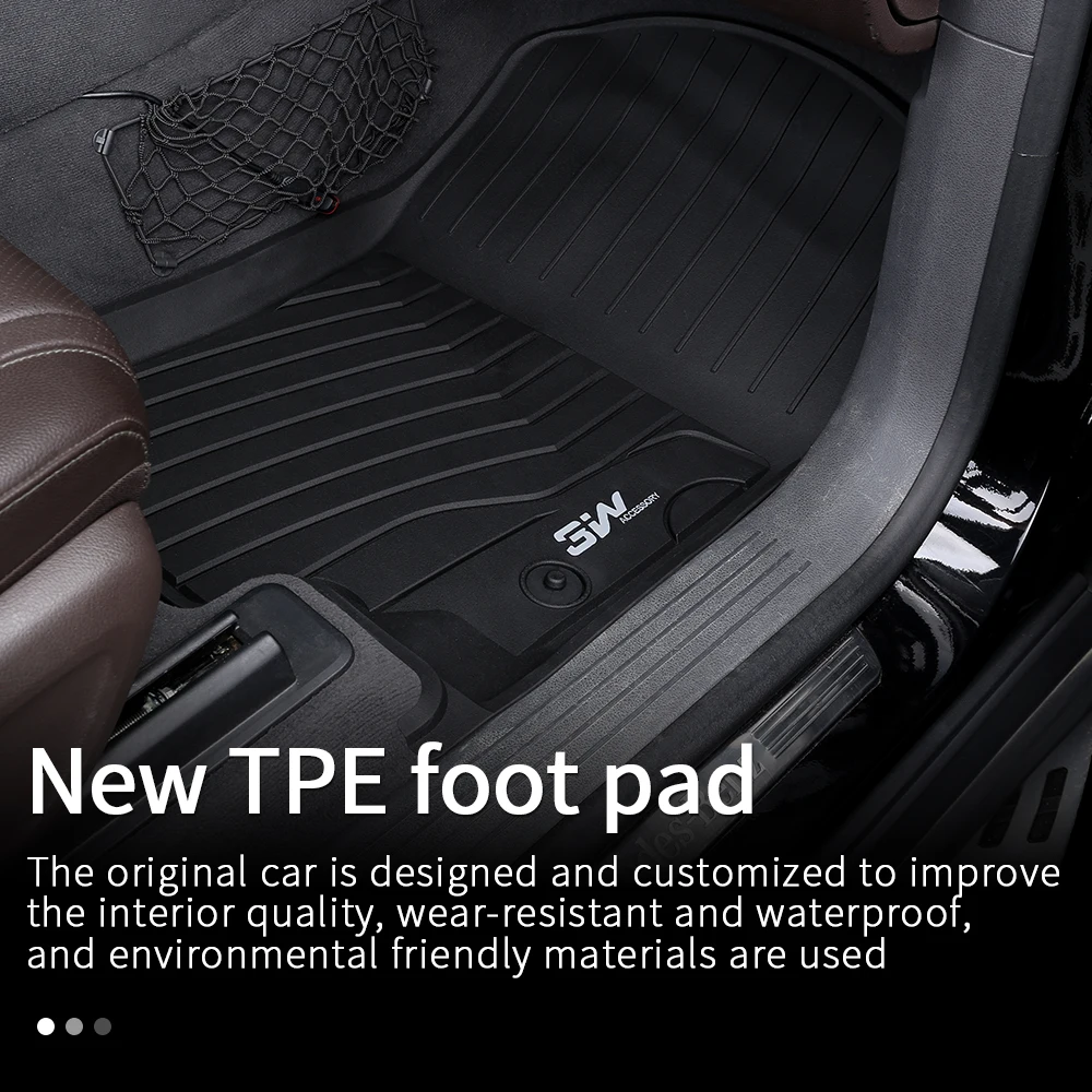 TPE floor mat For Mercedes w205 amg/ interior trim mercedes c class w205 accessories  c205 c200 c260 c300 floor mat