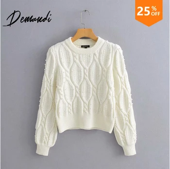

Demandi Turtleneck Sweater Women Womens Long Sleeve High Collar Pullover Sweater Knitted Jumper Tops Blouse Hiver Dames New 2020