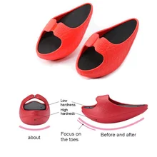 Женские тапочки для похудения массажный стиль; обувь для похудения; кроссовки на танкетке с отрицательным каблуком; обувь для танцев; G66