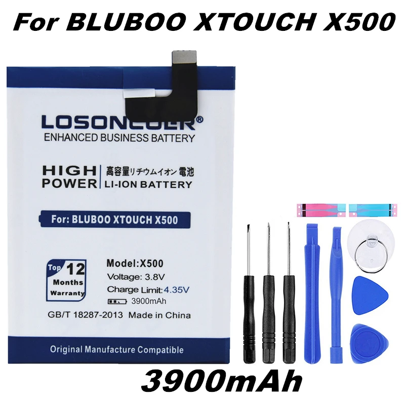 LOSONCOER 3900mAh X500 Battery For Bluboo Xtouch Good Quality Smart Phone | Мобильные телефоны и аксессуары