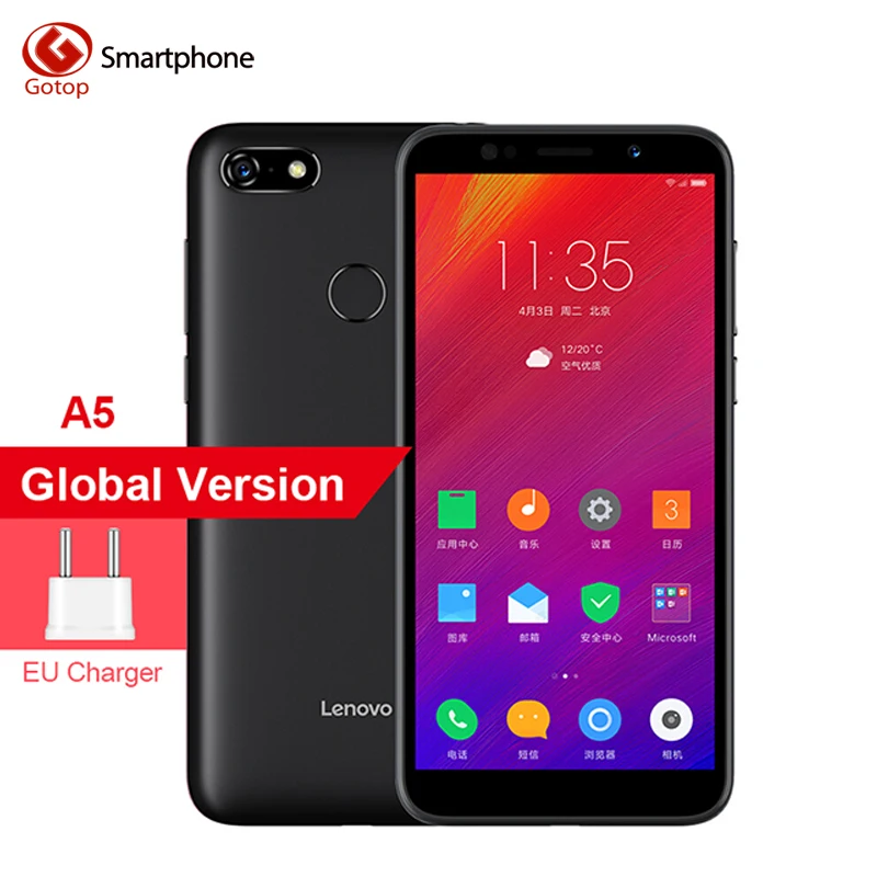Lenovo A5 смартфон MTK6739 четырехъядерный 3 ГБ ОЗУ 16 Гб ПЗУ 5,45 ''полный экран отпечатков пальцев 4G-LTE мобильный телефон 4000 мАч мобильный телефон
