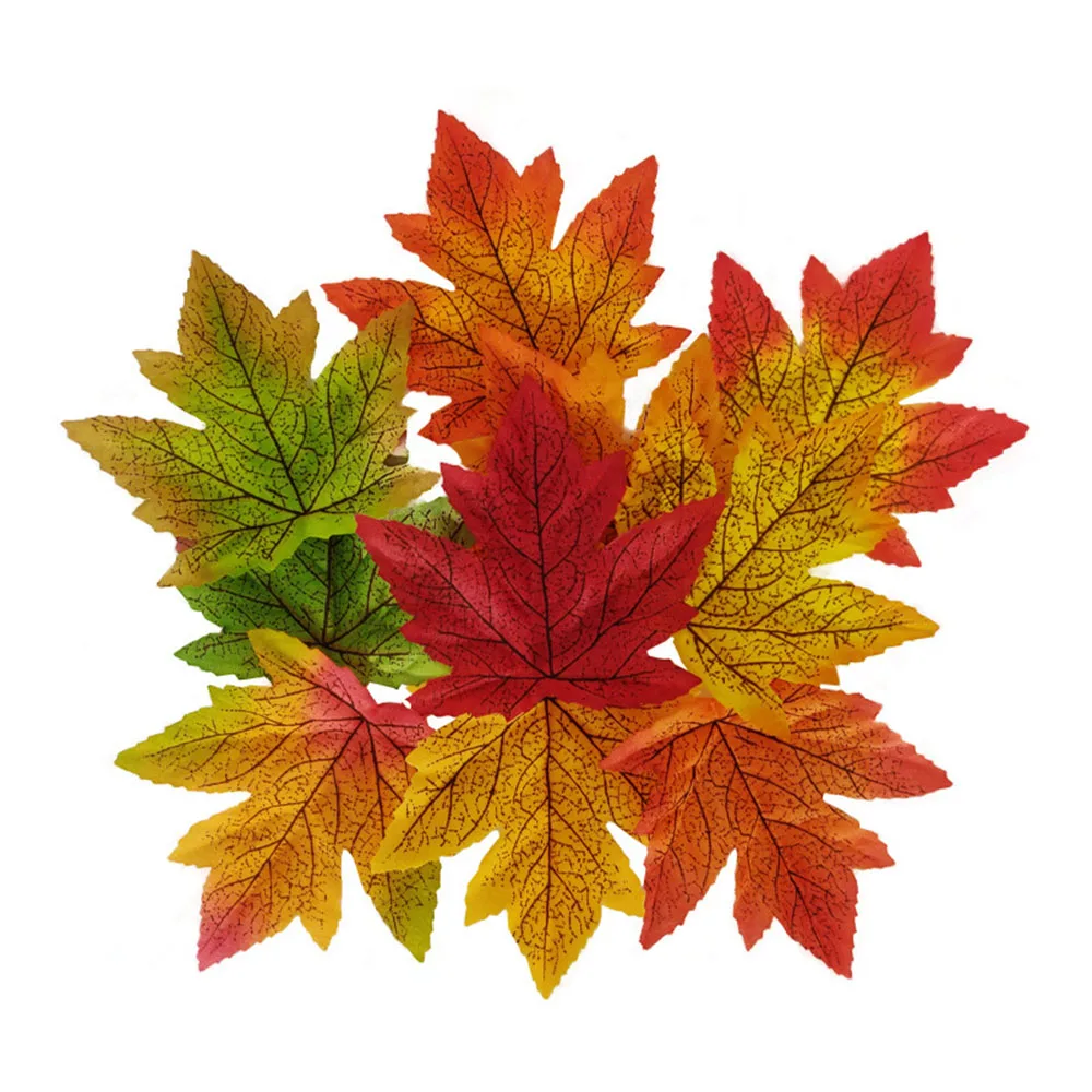 400/500/1000Pcs Artificial Maple Leaves for Home Wedding Christmas New Year Give Thank Party Decoration Garland Background | Дом и сад