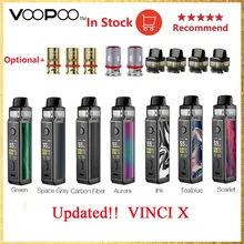 New Original VOOPOO VINCI X 70W Pod Kit Dual-coil System 0.96-Inch Screen Powered by One 18650 Battery Vape kit vs Vinci Mod Kit