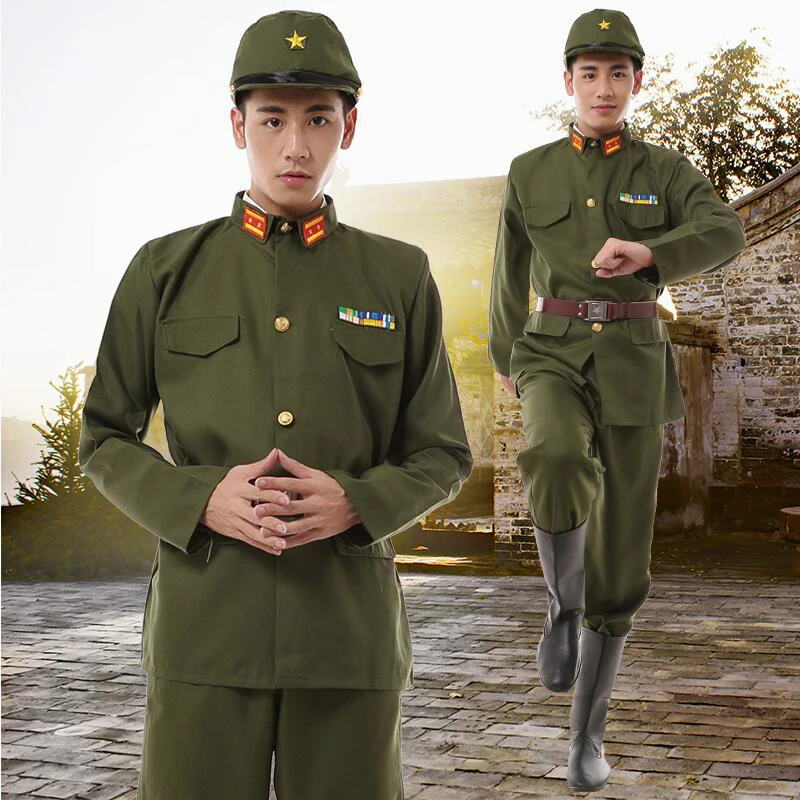 Вторая мировая война Японский Императорский полицейский традиционная винтажная одежда Зеленая форма японский армейский костюм WW2 уникальная военная одежда Япония