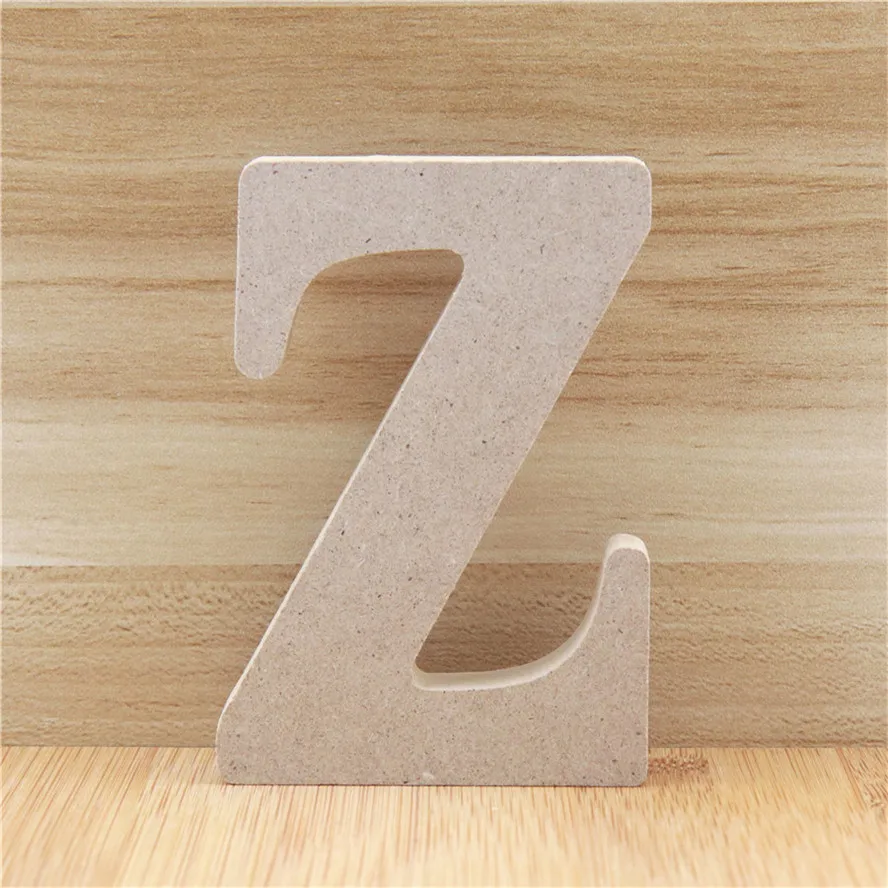 Z 1 шт. 10 см деревянные буквы Алфавит имя буквы стоячие DIY Слова Дизайн художественные поделки дерево Вечеринка день рождения Домашний декор 3,94 дюймов - Цвет: Z