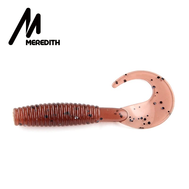 Мягкие приманки для рыбалки от MEREDITH, 50 мм, 1,26 г, 20 шт., искусственная Мягкая приманка для ловли хищника, мягкие рыболовные приманки - Цвет: O