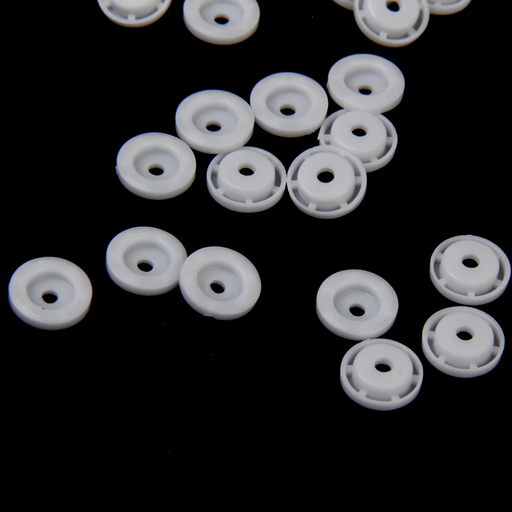 300 Sets T5 Clear Resin Snap Plastic Buttons Fasteners 12.4mm For Craft Clothes Diaper Plastic Bibs