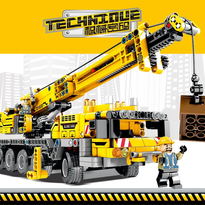 

Yeshin Technic Machine Car City Engineering Compatible Technic Enlighten Building Blocks Bricks DIY Toys For Kids Children Gifts