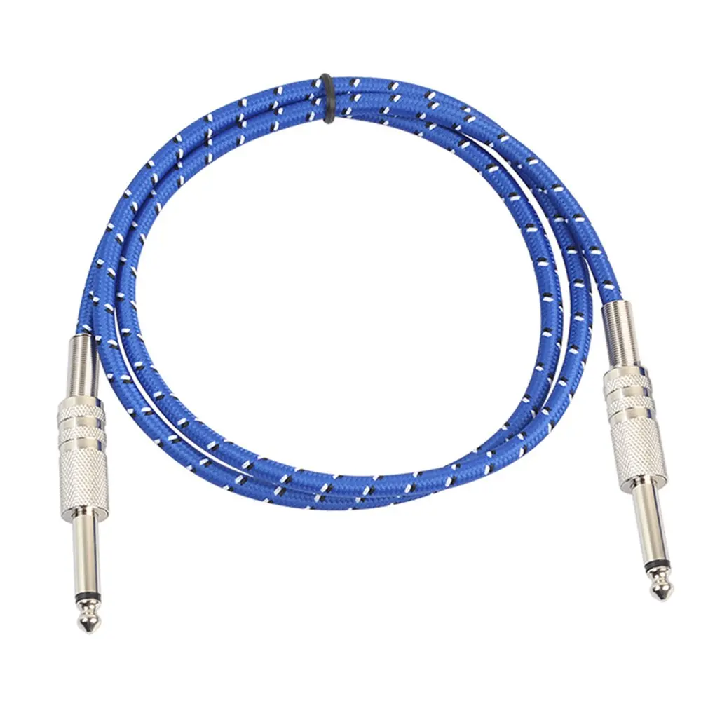 

Professional Male To Male Mono Electric Guitar Line Blue Transmission Speed To Support Multi-Device Data Transmission
