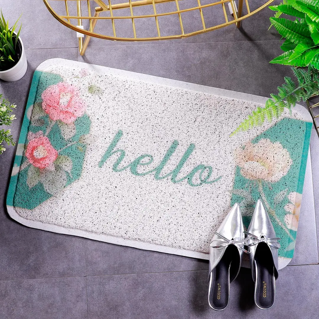 National style floor mat new Chinese style hall carpet Chinese style door mat silk ring dust wear-resistant non-slip door mat