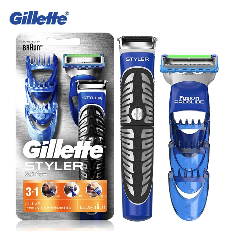 Gillette Fusion ProGlide Styler 3 в 1 Мужская бритва для тела триммер грумеров и бороды мужские