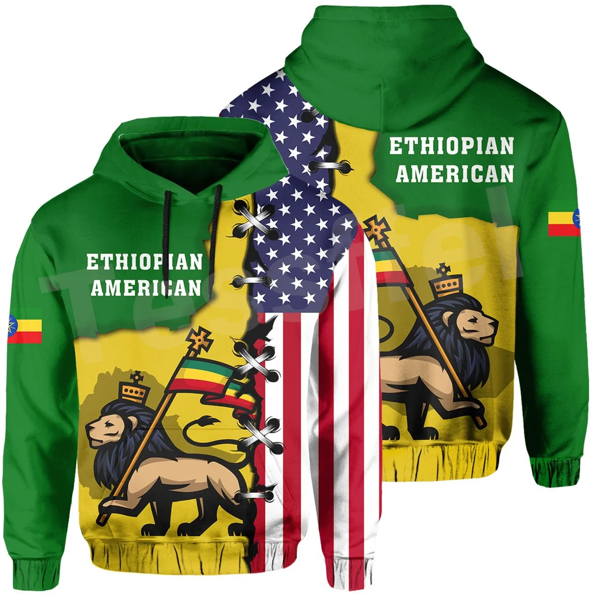 

Tessffel Newest Ethiopia County Flag Africa Native Tribe Lion Long Sleeves Tracksuit 3DPrint Men/Women Harajuku Funny Hoodies 17