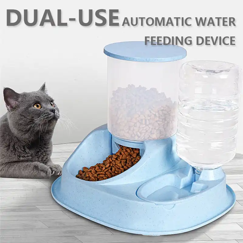 automatic pet feeder and waterer