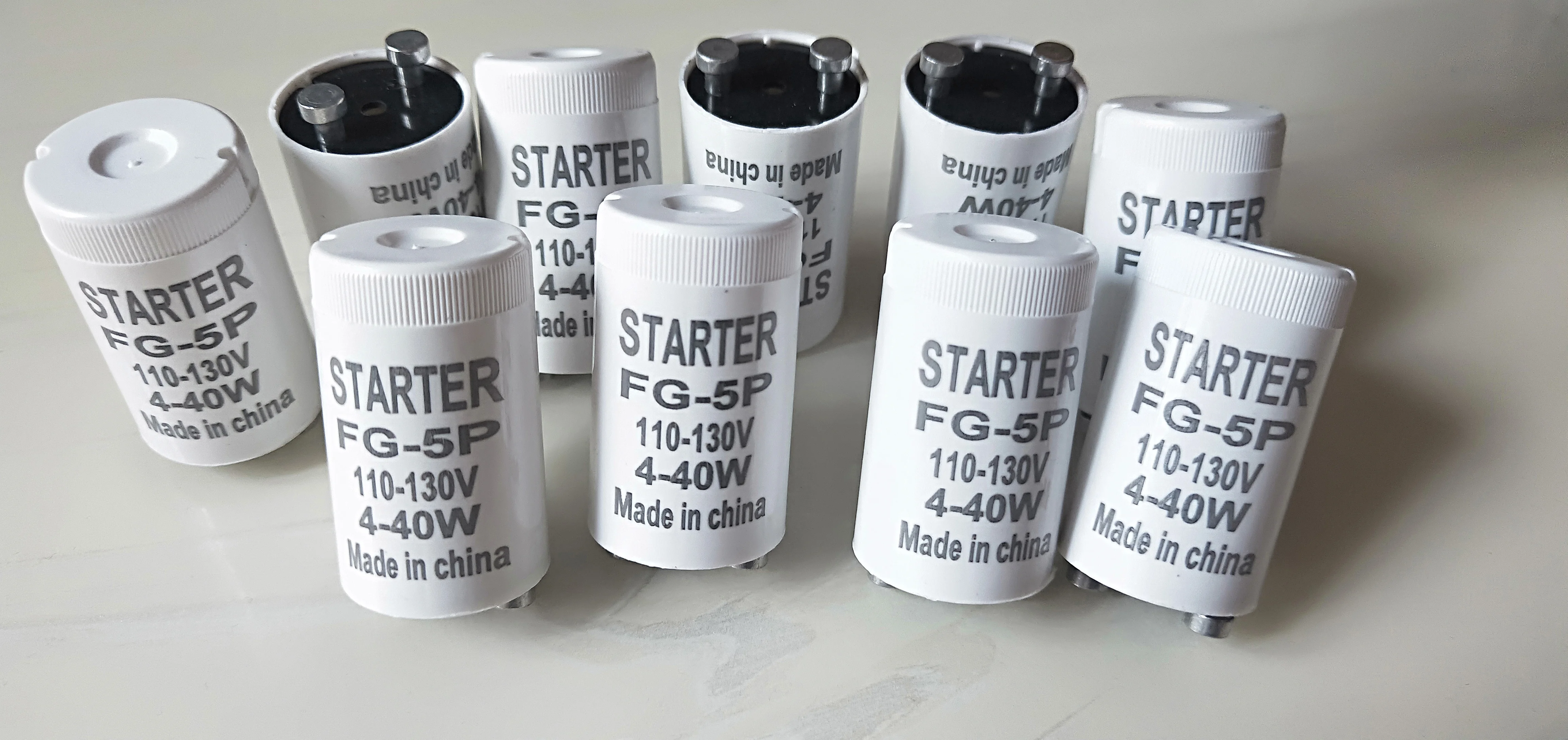 25pcs/lot High Quality 110V-130V starter Mosquito lamp Fuse starter FG-5P For Mosquito Lamps 4-40W CE ROHS