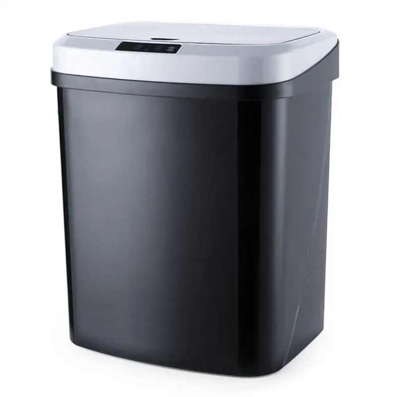 Мусорная корзина Автоматическая корзина для мусора Индукционная мусорная корзина инфракрасный датчик умный датчик ABS пластик черный Бытовая Кухня Спальня корзина - Цвет: 01