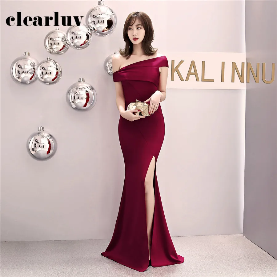 Женское вечернее платье русалка Длинное Элегантное большого размера с открытыми