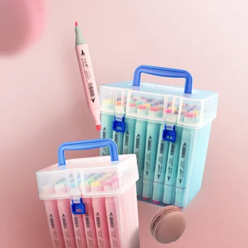 

Markers Pen sets 24 36 48 Colors Water Color Brush Pen manga Alcohol Marker Pen For Drawing
