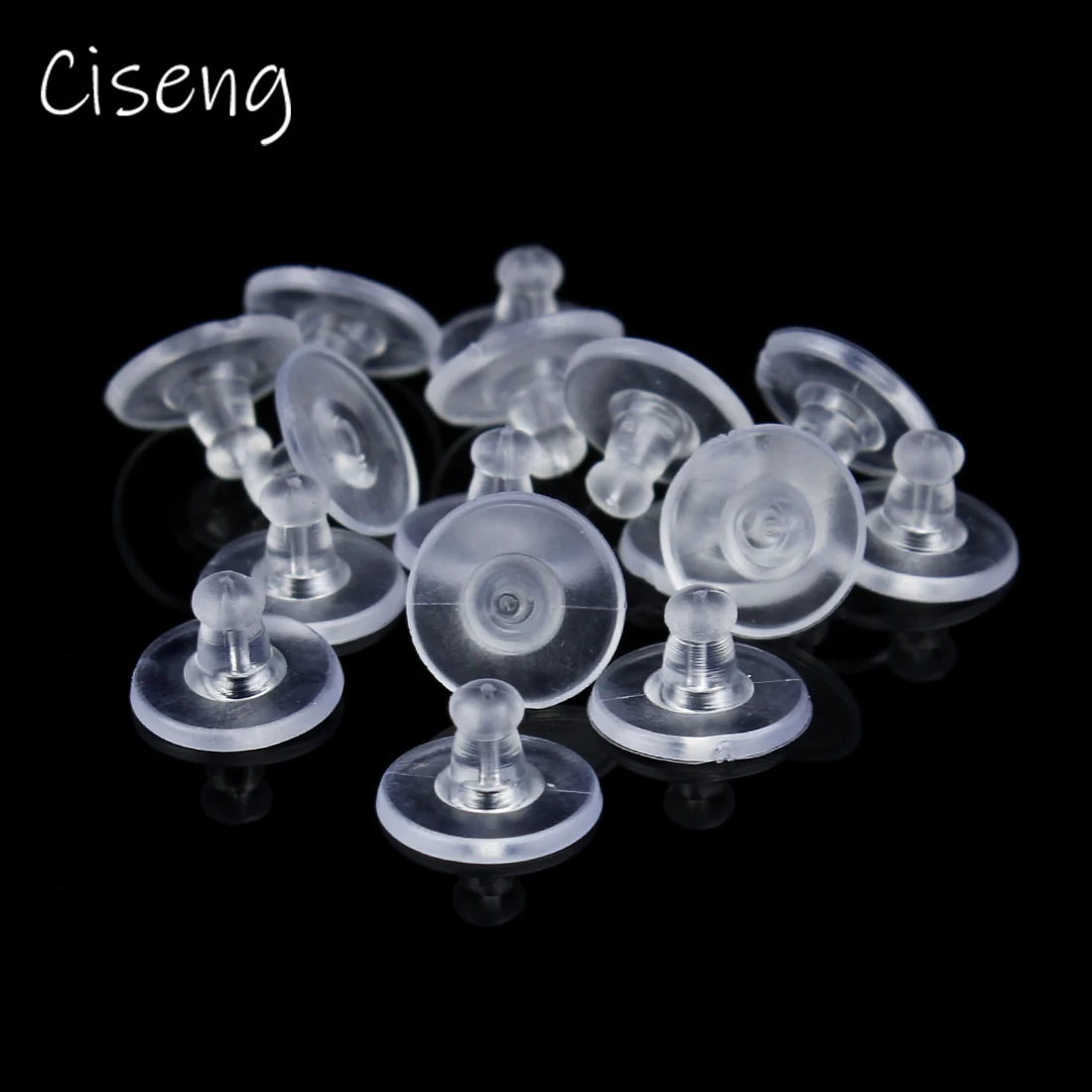 Earring-Holders Stoppers Bluk-Chains Jewelry Diy Silicone-Rubber Back for Backs-Sleeves