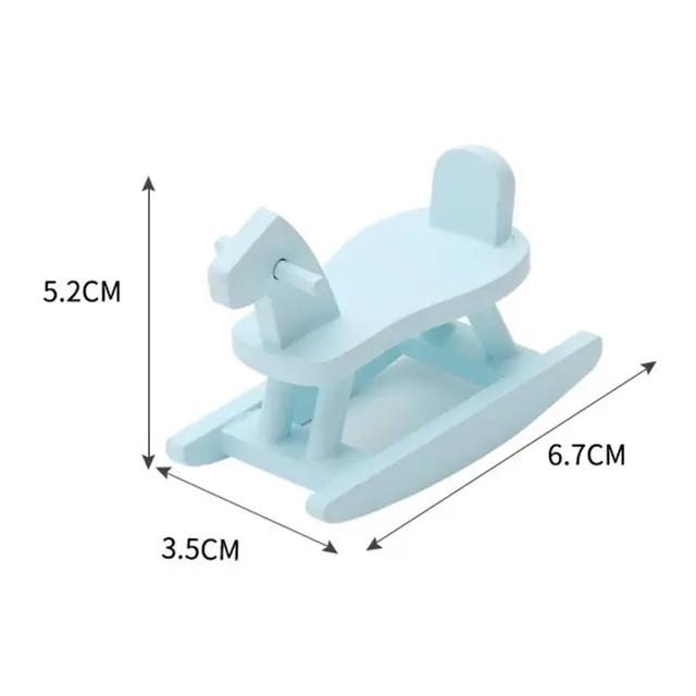 Mini Baby Trojan Horse Toy Cute Scene Simulation Model Props for Dollhouse Decor Tabletop Ornaments 6