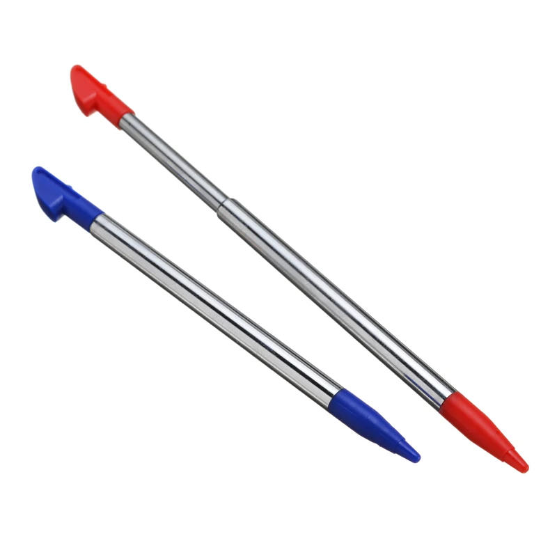 4 шт Красочный Стилус Сенсорный Экран выдвижная ручка пластиковые и ручки из нержавеющей стали для 3DS LL 4 цвета