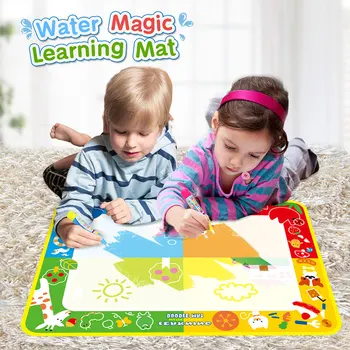 

70*100cm Big Size Magic Water Drawing Mat with 3 Magic Pens Cartoon Painting Board Doodle Mat Educational Learning Toys for Kids